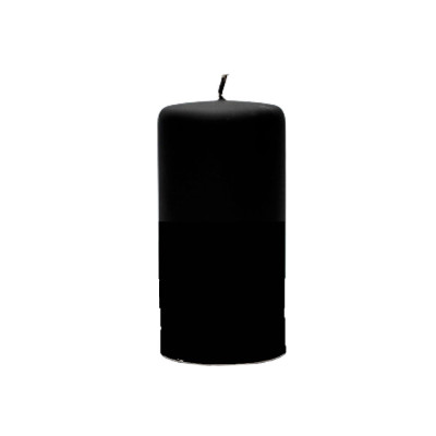 Свеча 150x90мм черный металлик