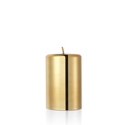 Свічка 100x90мм золотий металік