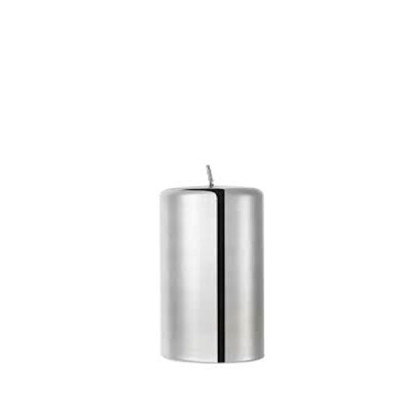 Свічка 100х90мм сріблястий металік