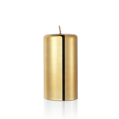 Свічка 150х90мм золотий металік