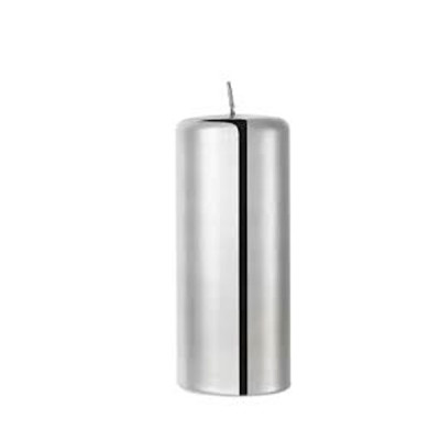 Свічка 150х90мм сріблястий металік