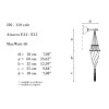 Archeo Venice Design 105-WL Wall Sconces