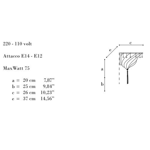 Archeo Venice Design 204.00 Wall Sconces