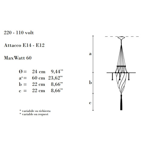 Archeo Venice Design 401-FD Suspension lights