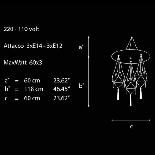 Archeo Venice Design 601.D3 Chandeliers