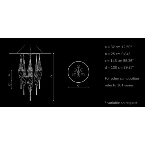 Archeo Venice Design 105.D7 Suspension Lights
