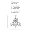 Archeo Venice Design Fountain F3 17 WD Chandeliers