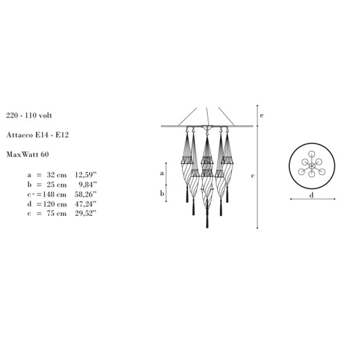 Archeo Venice Design 101.DBV7 Suspension lights