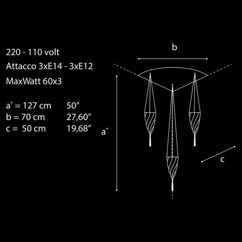 Archeo Venice Design 101 3 CD Ceiling lights