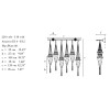 Archeo Venice Design 101.6 WL Wall Sconces