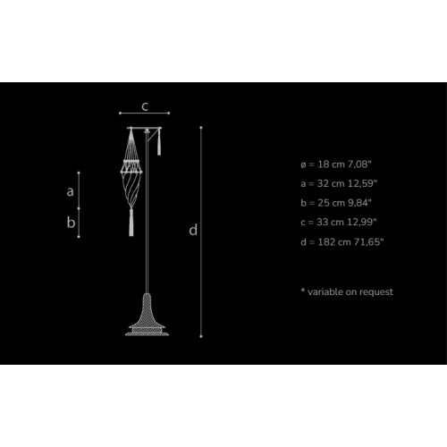 Archeo Venice Design 104W Floor lamps