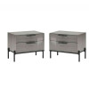 Novecento Night Stand by Alf Italia – Silverwood High Gloss