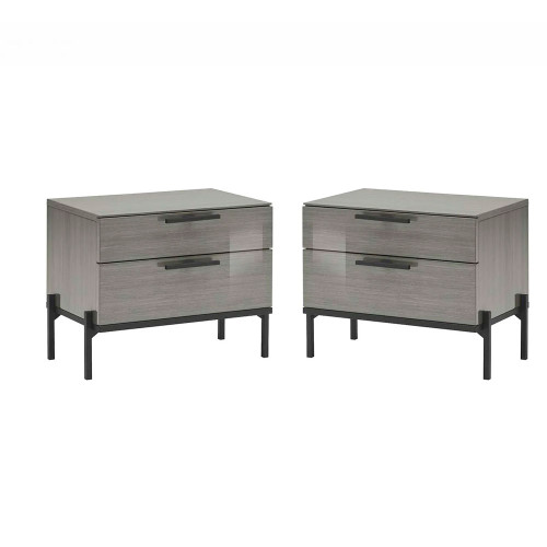 Novecento Night Stand by Alf Italia – Silverwood High Gloss