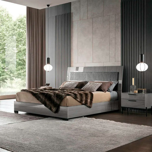 Novecento Bed by Alf Italia – Silverwood High Gloss