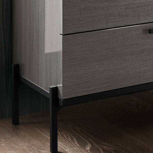 Novecento Chest by Alf Italia – Silverwood High Gloss