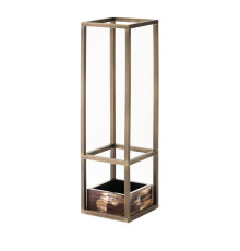 Pluvio Burnished Umbrella Stand with Horn Inserts