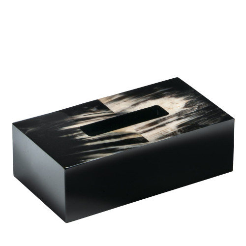 Armida Black Horn Tissue Box