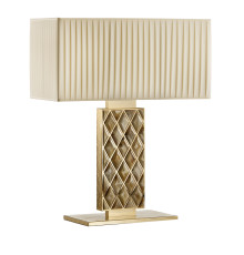 Brass Large Rectangular Table Lamp
