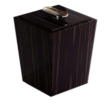 Bicco Glossy Ebony Bin with Lid