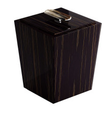 Bicco Glossy Ebony Bin with Lid
