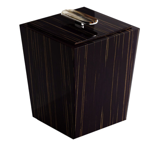 Bicco Glossy Ebony Bin with Lid