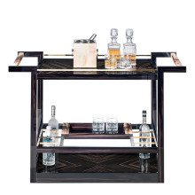 Ebony Wood Bar Cart