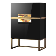 Cosmopolitan Black & Horn Bar Cabinet