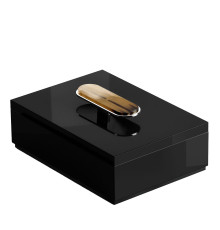 Priora Rectangular Glossy Black Box