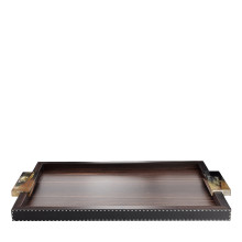 Gioele Rectangular Black Tray