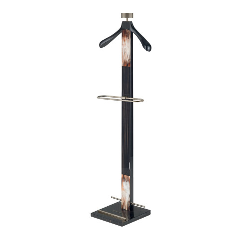 Levanzo Ebony Valet Stand with Horn Inlays