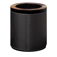 Berenice Cylindrical Black Waste Bin