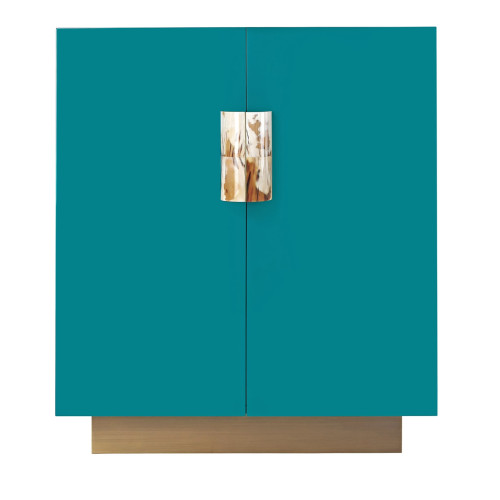 Stressa 2-Door Turquoise Cabinet