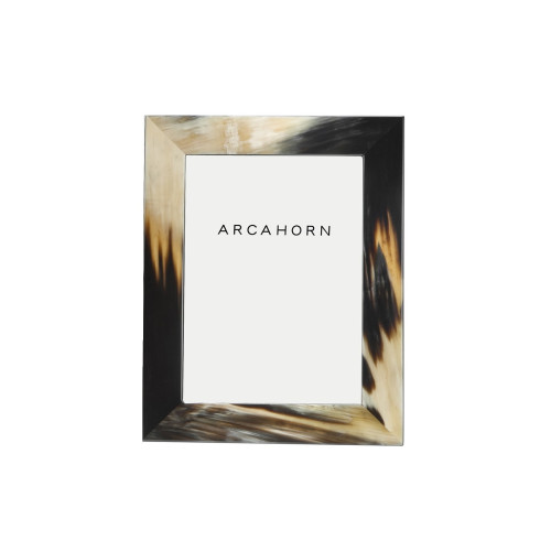 Dafne Rectangular Dark Horn & Wood Picture frame