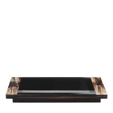 Elia Tray with Horn & Ebony
