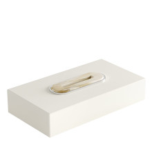 Veletta Glossy Ivory Tissue Box