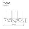 Chandelier / Flare 9 pcs / option 15