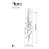 Chandelier / Flare 10 pcs / option 16