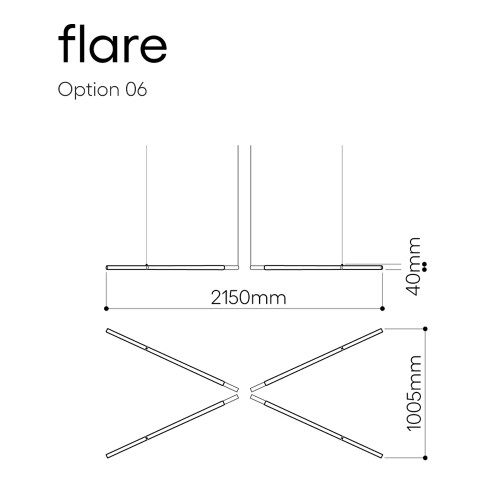 Pendant Flare 4 pcs / Option 06