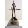 Corbin Bronze Girl on Canoe