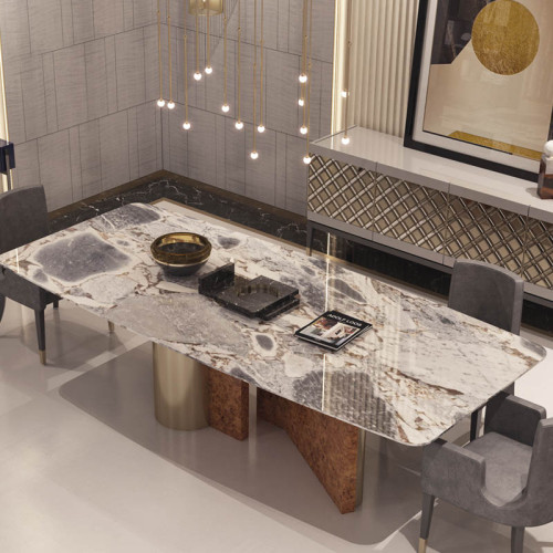 Achille Table with marble top T 1110