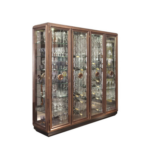 Virgilio Double-Face Glasscupboard 4 Doors VG 714/DB-PLINTH
