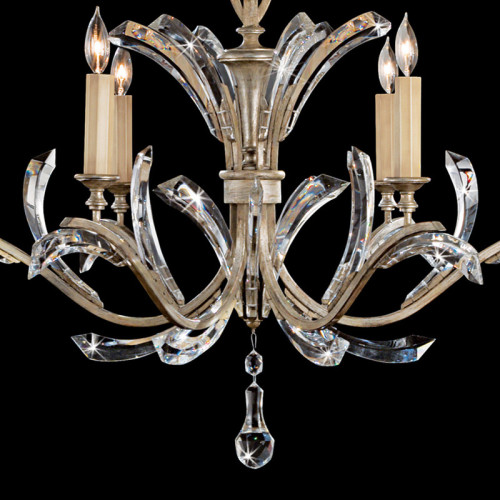 Beveled Arcs 42" Round Chandelier