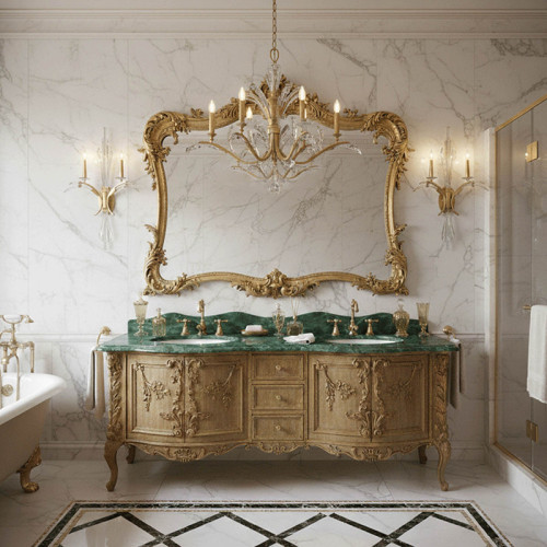 Beveled Arcs 42" Round Chandelier