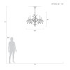 Crystal Laurel 43" Round Chandelier