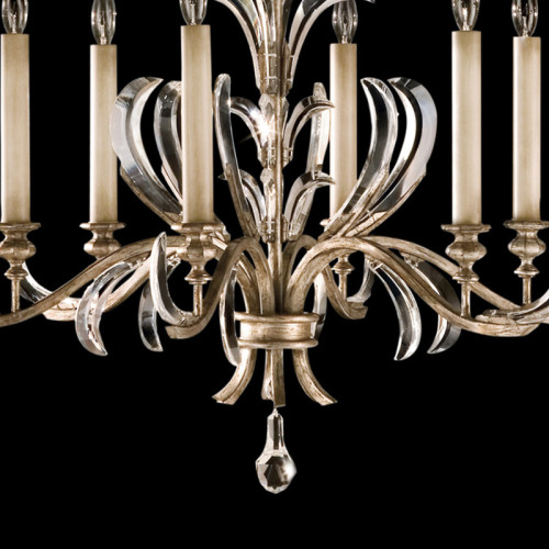 Beveled Arcs 37" Round Chandelier