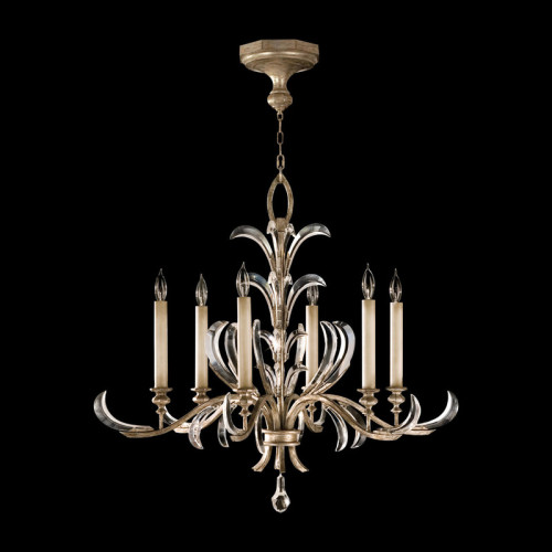Beveled Arcs 37" Round Chandelier
