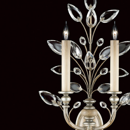 Crystal Laurel 28" Sconce