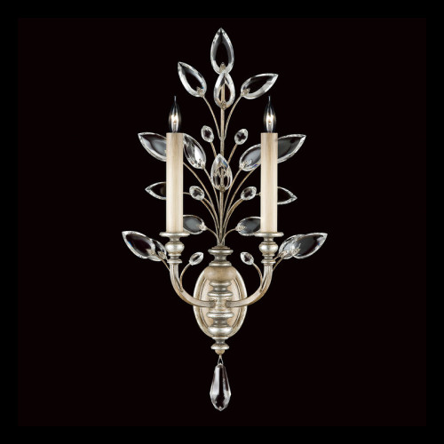 Crystal Laurel 28" Sconce