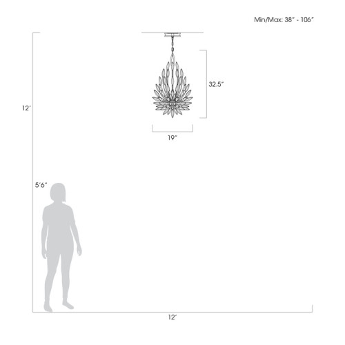 Lily Buds 19" Round Pendant