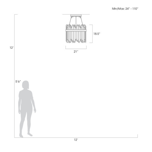 Lior 21" Round Pendant
